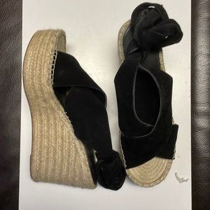 Marc Fisher suede wedges